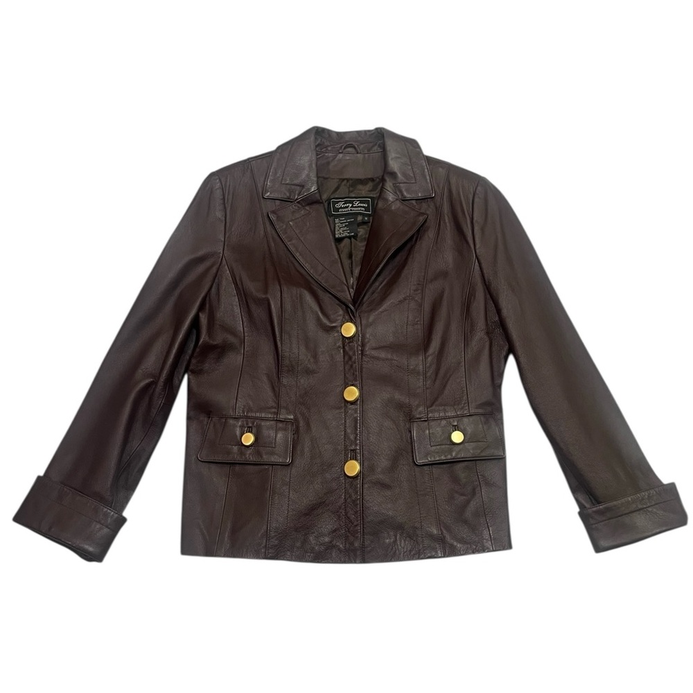 EUC Terry Lewis Classic Luxuries Vintage Leather Jacket Size M